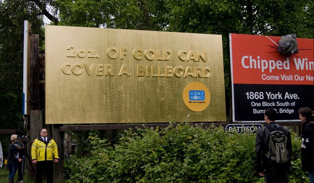      gold billboard