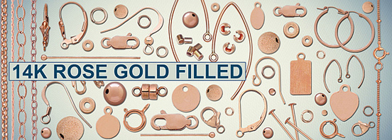 Rose Gold Filled Findings 6