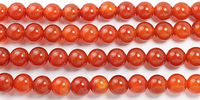Carnelian Smooth Round 10mm to 10.3mm 8 Wholesale Jewelry Supplies