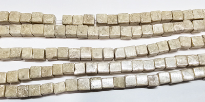 Riverstone Smooth Cube 6mm 16" Wholesale Jewelry Supplies