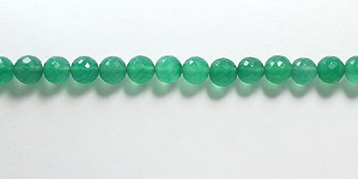 Green Onyx Faceted Round 7.5mm to 8mm 14 Wholesale Jewelry Supplies