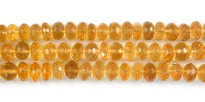Citrine Faceted Saucer 7mm 10 Wholesale Jewelry Supplies