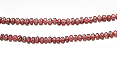Garnet Smooth Saucer Graduated 3.4-4.4mm 18" Wholesale Jewelry Supplies