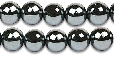 Hematine Smooth Round 12mm 15.5 Wholesale Jewelry Supplies