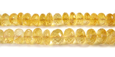 Citrine Faceted Saucer 10mm to 11mm 8 Wholesale Jewelry Supplies