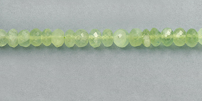Prehnite (Yellow) Faceted Saucer Graduated 5.3-9.4mm 17" Wholesale Jewelry Supplies