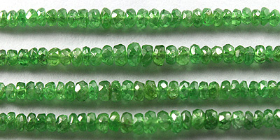 Tsavorite Faceted Saucer 2-3mm 16 Wholesale Jewelry Supplies