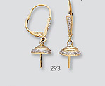 14k lever back earrings