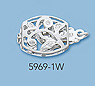 14k white gold clasps with diamonds