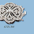 14K White Gold Clasps with Diamonds