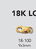 18k Gold Lobster Clasps
