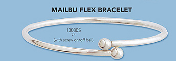 Sterling Silver Malibu Bracelets and Beads