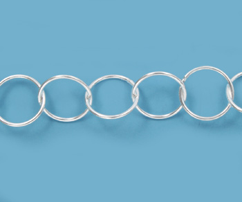 Silver Filled Round Cable Chain 10mm alt=