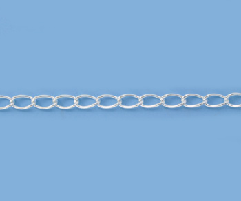 Silver Filled Curb Chain 5.25x3mm alt=