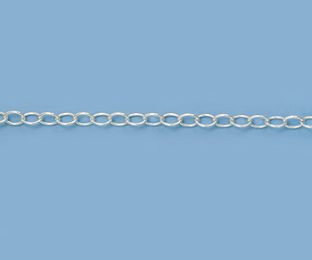 Silver Filled Cable Chain Oval 3X2.4mm alt=