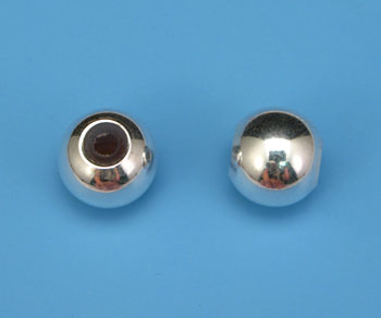 Sterling Silver Smart Bead (w/Silicone) 8mm alt=
