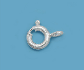 Silver Filled Spring Rings Closed 6mm alt=