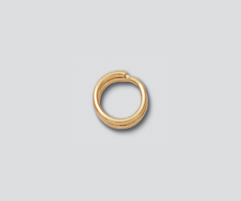 Gold Filled Split Ring Round 6.5mm alt=