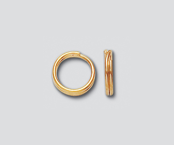 Gold Filled Split Ring Round 7.5mm alt=