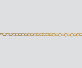 18K Chain Oval Cable Twisted 4.85x3.6mm alt=