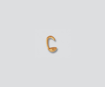 18K Bead Tips Heavy 2.5mm alt=