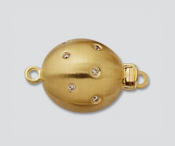 18K Clasp w/ Diamonds 18.85x12mm alt=