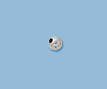 14K Beads Bright White Gold 4mm alt=