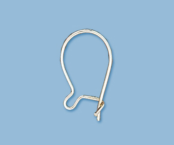 Sterling Silver Kidney Wire 8.45x15.35mm Wholesale | Jewelry Findings