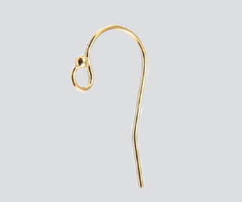 Wholesale Jewelry Findings 18K Gold Filled Pinch Bail Ear Wire Hook Earring G1 