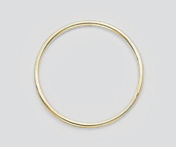 14K Jump Ring Closed 22mm (18ga) alt=
