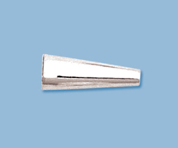 Sterling Silver Cones 16.5 x 6mm alt=