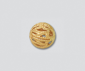 14K Filigree Bead 9mm alt=