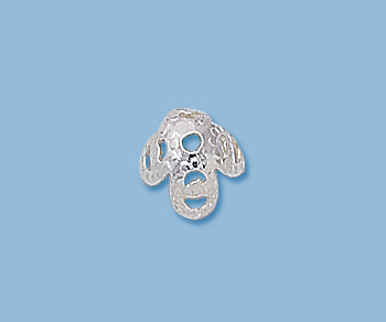 Sterling Silver Bead Cap 7.5mm alt=