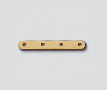 Gold Filled 5mm - 4 Hole Spacer Bar alt=