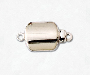 14K Clasp Bright White Gold 18.5x10mm alt=