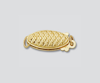 14K Pearl Clasp 15x5mm alt=