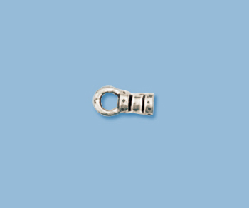 Sterling Silver Fancy End Cap 3mm alt=