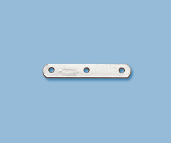 Sterling Silver Spacer Bar 6mm - 3 Hole alt=