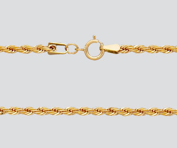 Gold Filled French Rope Chain 2.5mm 18 inch alt=