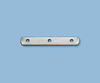 Sterling Silver Spacer Bar 7mm - 3 Hole alt=