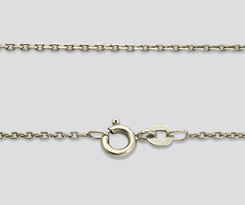 Brass Drawn Cable Chain (Antique) 1.35mm 16 inch alt=