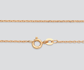 Brass Drawn Cable Chain (Rose) 1.35mm 16 inch alt=