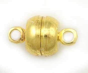 Gold Plated Brass Magnetic Clasps 7mm alt=