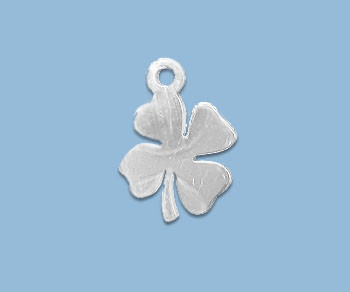 Sterling Silver Charm Clover 9mm alt=