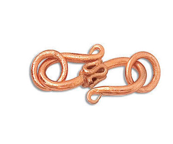 Copper Bali Style S Hook 13mm alt=
