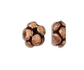 Copper Oxidized Bali Style Bead 8mm alt=